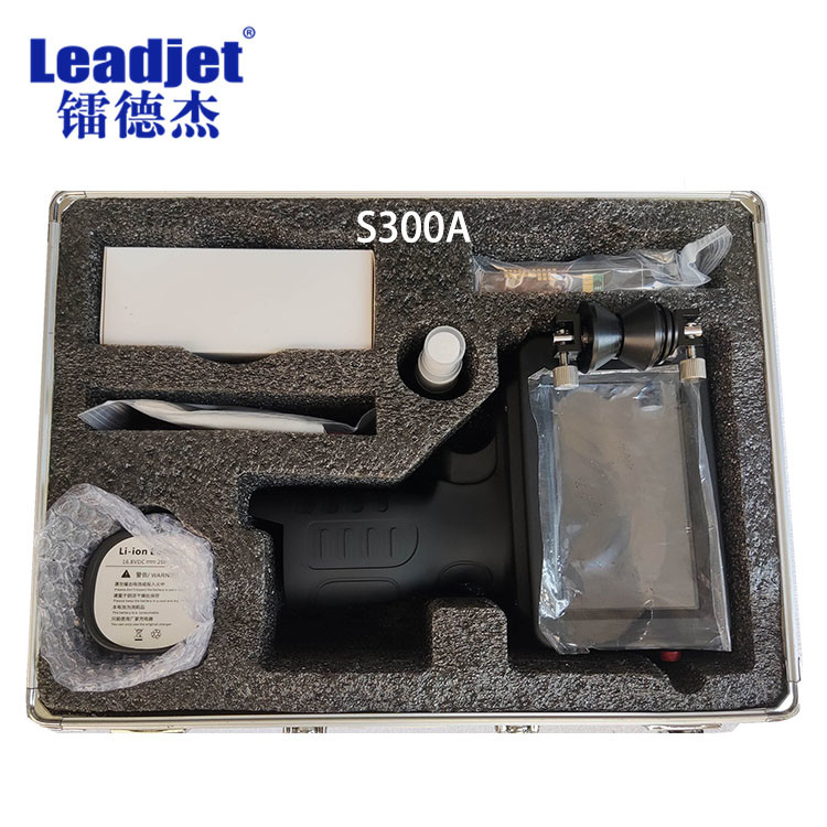 S300 ODM Handheld Inkjet Barcode Printer , Portable Inkjet Coder 42ML Ink Volume