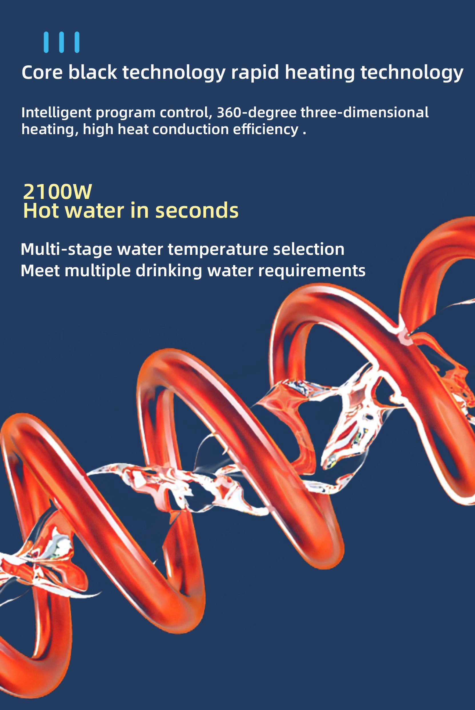 Desktop Instant Heating Hydrogen-Rich Water Dispenser 2000ppb Regulate The Stomach And Intestines WEIZI