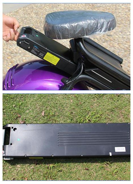 1200 W Removable Battery Two Wheeled Electric Scooters Motorized 50km / H Max Speed