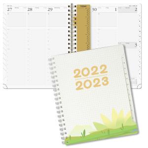 China 10.5inchx8.5inch Monthly Weekly Planner 2023 2023 Transparent Spiral wholesale