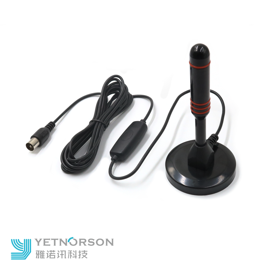 434MHz-858/470-862MHz Frequency Range Indoor Satellite Dish TV Antenna with Magnetic Base