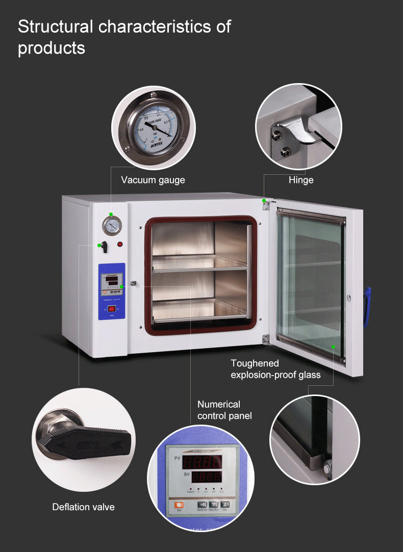 Laboratory Mini Desktop Screen Printing Vacuum Drying Oven Machine Price