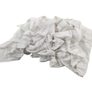 China Factory Direct Sale Industrial Wiping White Cotton T-Shirt 20 KG Rags wholesale