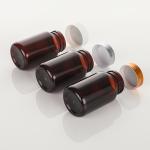 Highly Customized Luxury Black Frost Pill Bottle Capsule Bottle Green Plastic