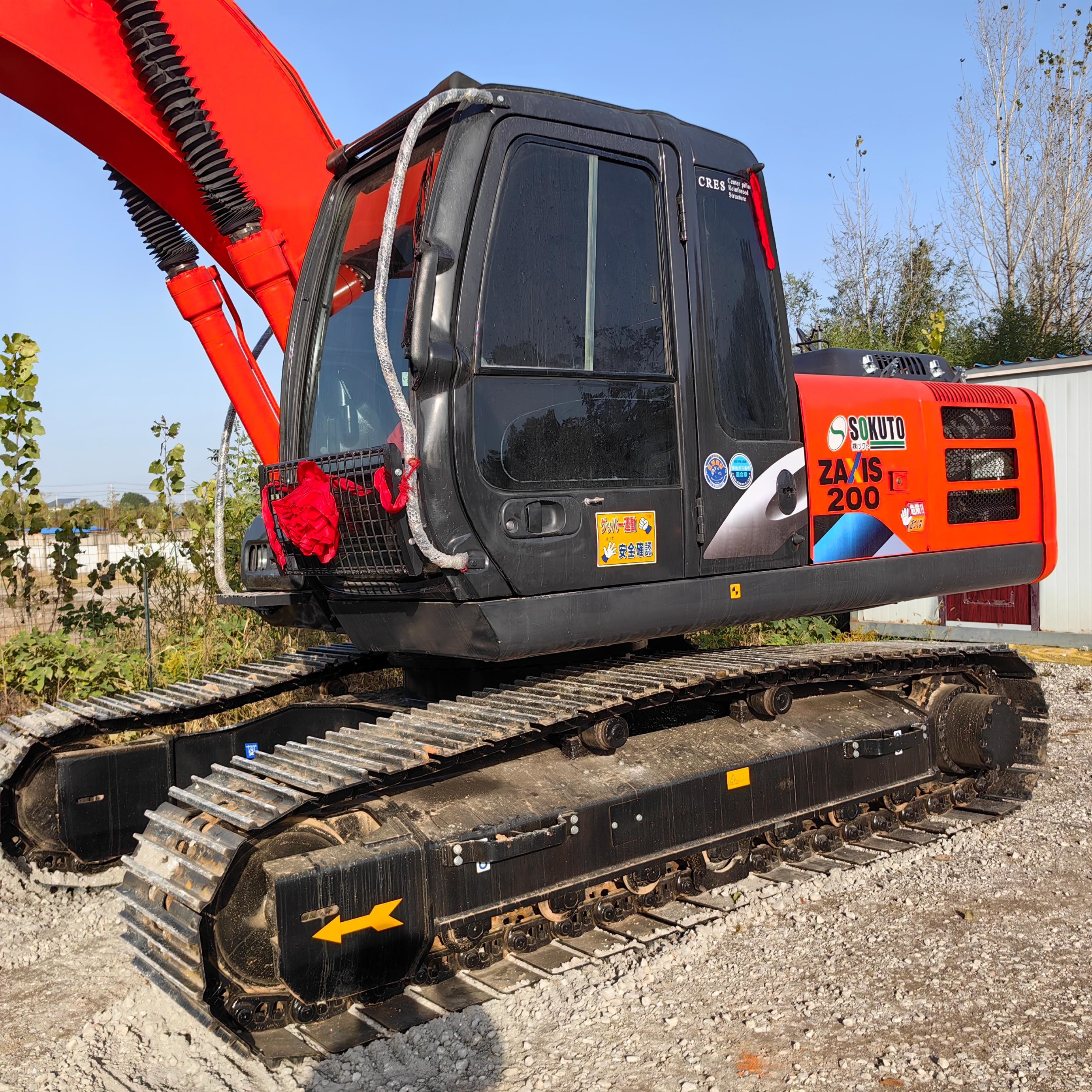 20 Ton Construction Machine Used Hydraulic Excavators Hitachi ZX200-6 Digger 0.91m3