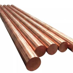 China 99.99 Pure Copper Rod Round Bar C12200 C18980 C15715 Edge Closing Flat Rod 8mm wholesale