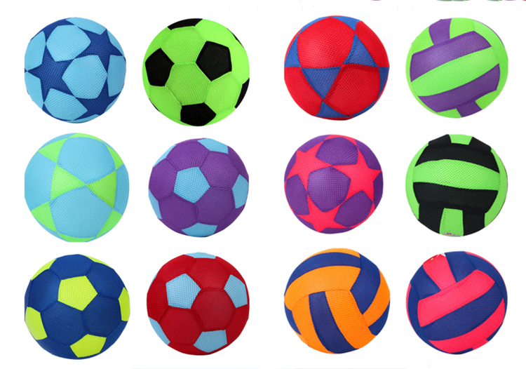 Soft Inflatable Ball with Mesh Cover Addition to Beach Play BM-1