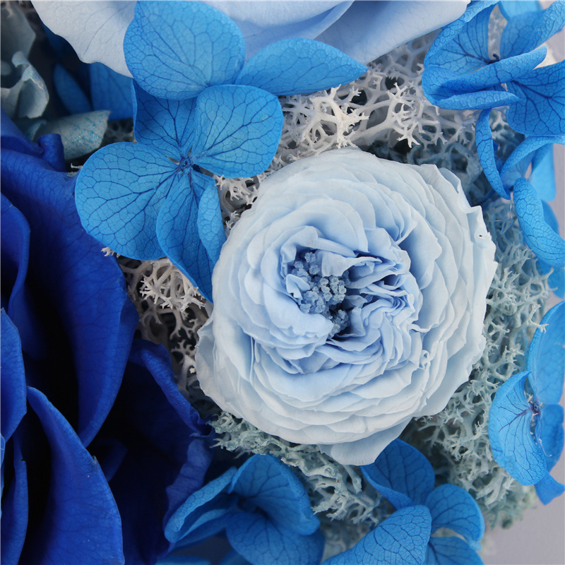 Mother'S Day Preserved Rose Gift Box Solid Wood Photo Frame 15.5*8*20.5CM