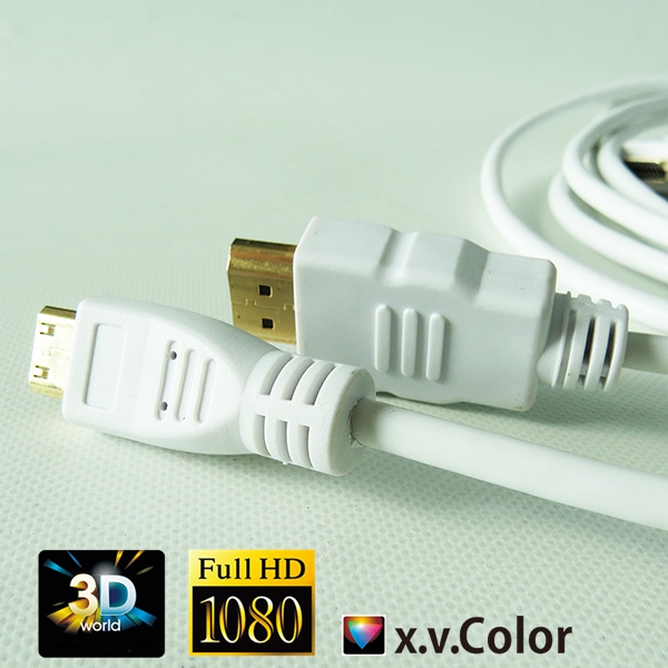 1.4V Round hdmi to mini cable ,hdmi A TO C Cable white