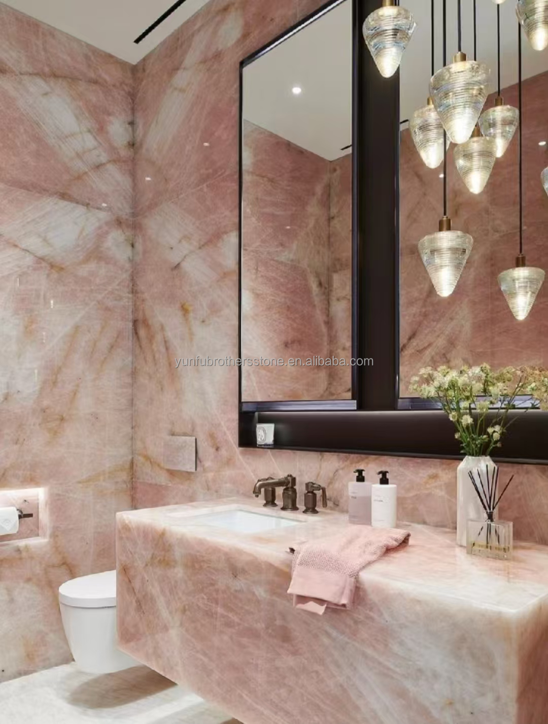 Big Slab Honed Cristallo Marble Stone for Luxurious Modern Hotel Bathroom Sink Design