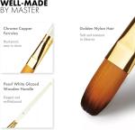 Multi Shaped Wooden Art Brushes Set For Acrylic Oil Watercolor Gouache Painting