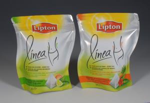 China Aluminum Foil Plastic Pouches With Zipper For Tea Packaging wholesale