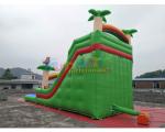 Pvc Tarpaulin Kids Inflatable Water Slide With Pool / Commercial Bounce House