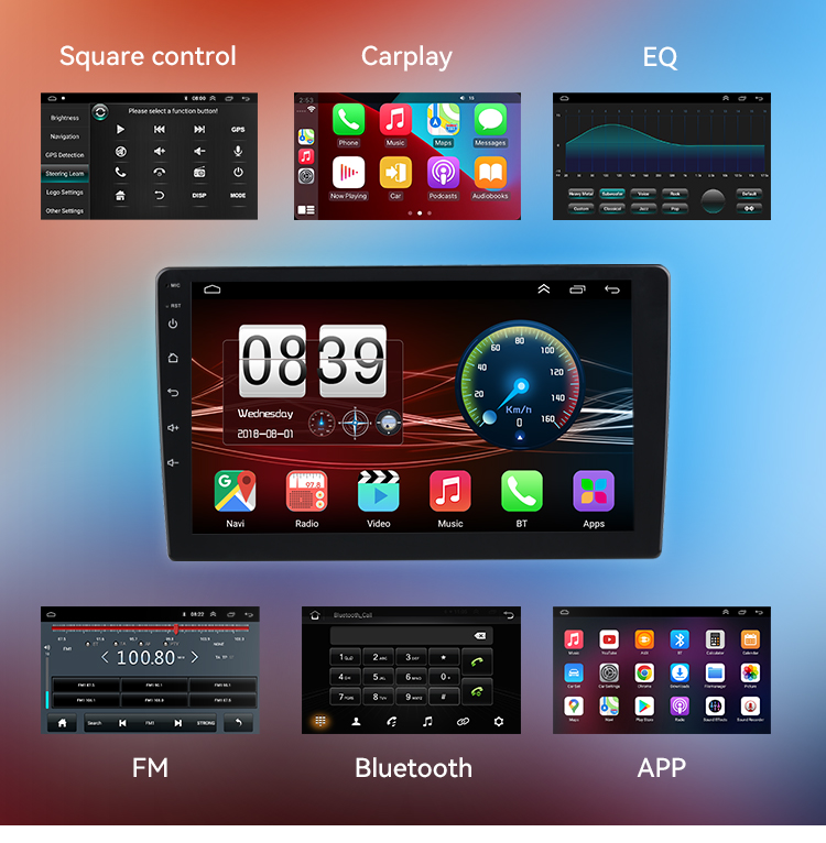Android 9" 1+16G 4 Core for Toyota Corolla 2007-2013 Car Multimedia System Car DVD Player