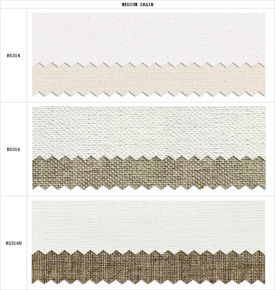 Heavy Duty Oil Primed Linen Canvas Rolls , Medium Grain Cotton Painting Canvas