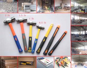 China Ball peen hammer with fiberglass handle wholesale