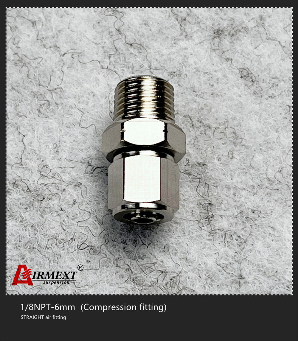 One Touch Tube Quick Connect Air Fittings 1/8NPT-6mm Air Spring Parts