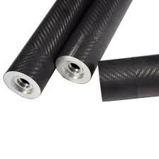 Heat Resistant Carbon Fiber Rubber Roller Smooth Finish Anilox Printing