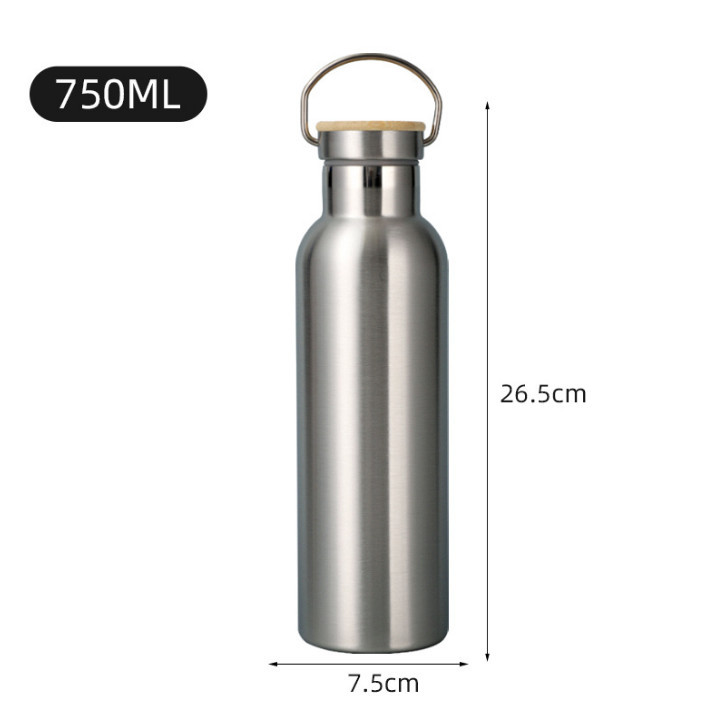 Wholesale double insulated water bottles Classic Stainless Steel 25oz Leak Proof For Travel Gym Sport