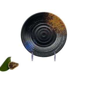 China Matte Japanese Melamine Dinnerware Black Melamine Dinner Set Anti Scratch wholesale