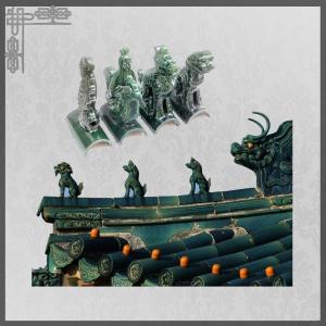 China Antique Chinese Roof Ornaments Figures Decoration Temple Glazed Handmade wholesale