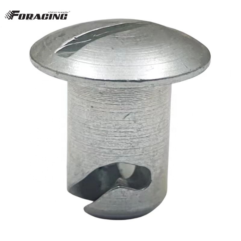 Universal Car Fitment Steel Quarter Turn Dzus Dome Head Buttons Silvery 7/16"x.450" for Sprint Car Maxim Racing Tune-Up
