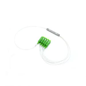 China Single Mode 1x4 PLC Fiber Optic Splitter With SC APC Connector wholesale