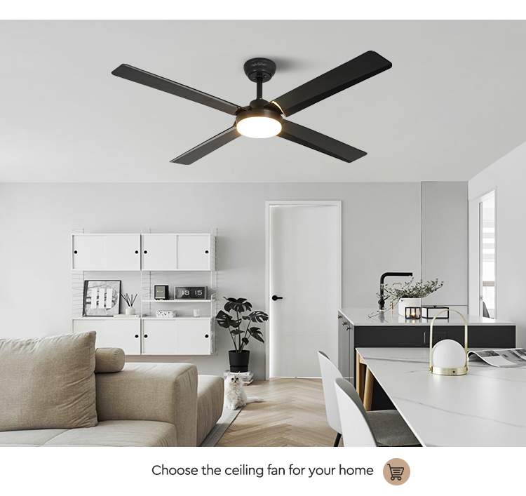Energy Saving DC Motor ABS Ceiling Fan with 4000K Color Temperature and Elegant Design