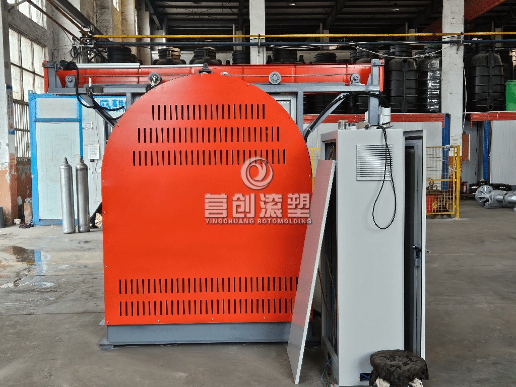 100KG L Arm Load Capacity electric heating rotational molding machine