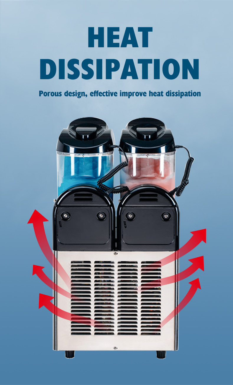 Commercial Slush Machine Treble 12l 24l Frozen Margarita Machine Slushie Puppy