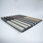 Nontoxic Odorless Acoustic Timber Wall Panels , Mildewproof Wooden Slatted Panel