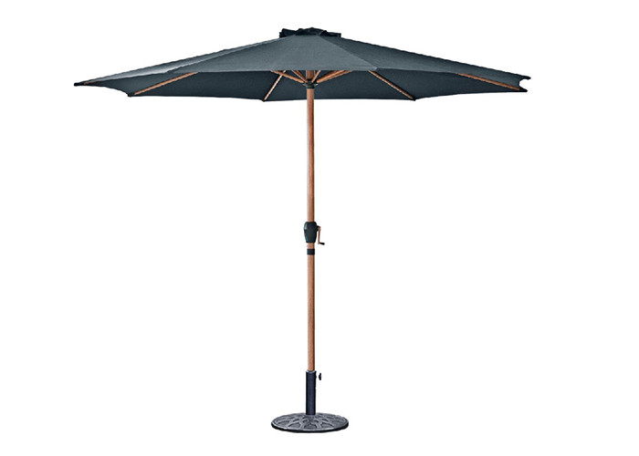 Steel Polyester Outdoor Sun Parasol , Large Waterproof Garden Umbrellas