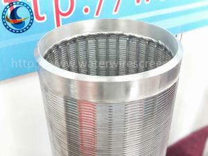 China 40 Slot Johnson Type Vee Shaped Wire Screen For Water Well Filter wholesale