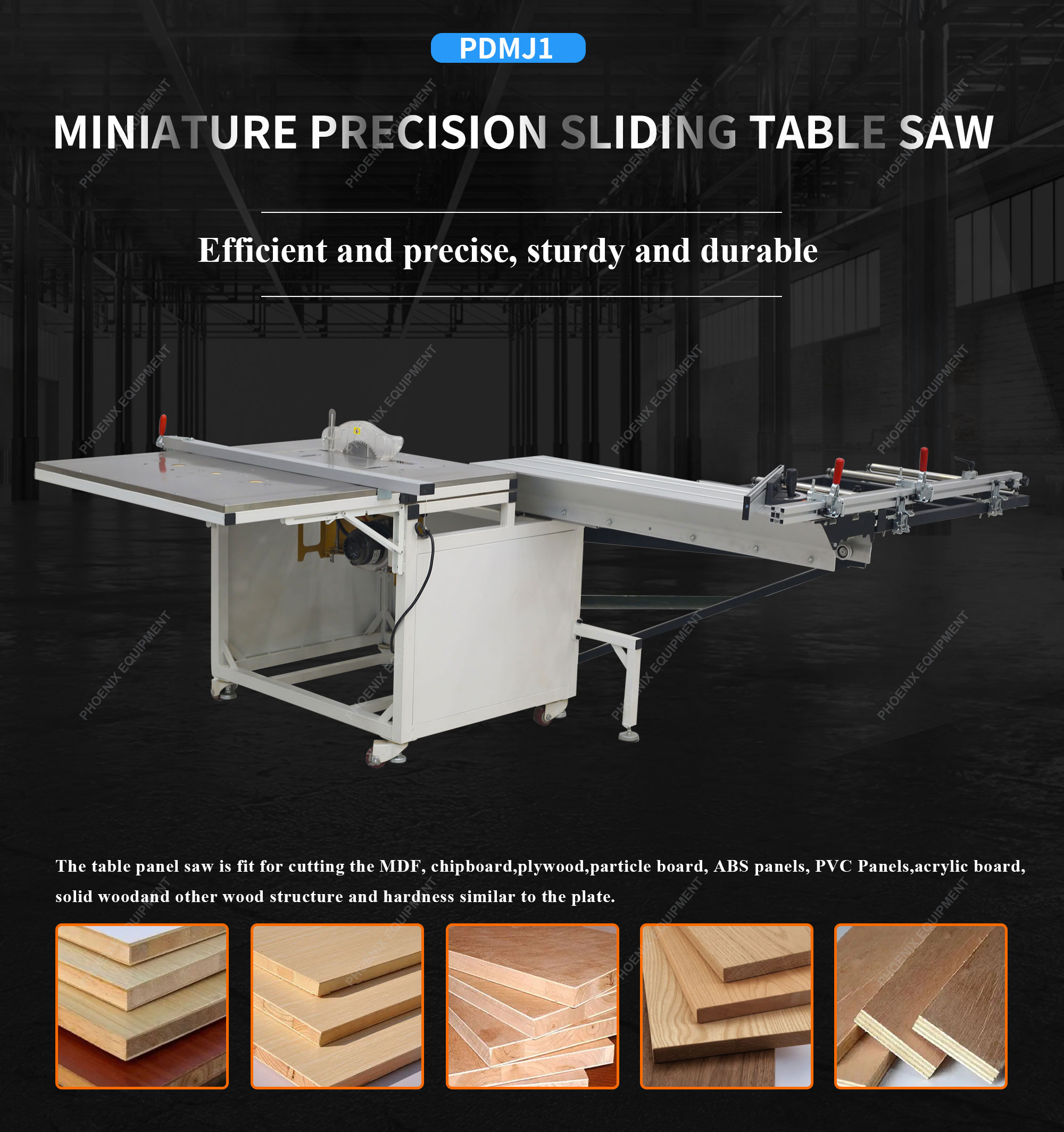 Precision Automatic Sliding Mitre Saw for Plywood Panels in Manufacturing Plants