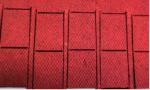 0.25mm Die Cut Mylar Wood Pulp Cotton Fiber Paper Insulation Red Rigid Shape