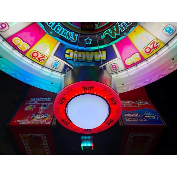 Magicians Wheel Lottery Redemption Game Machine Rotating Wheel Coin Operated Ticket Redemption