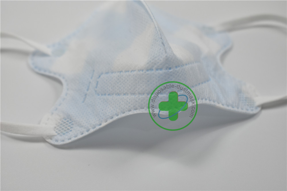 Vertical Folding Non Woven Mask Anti Dust Mouth Mouth Mask Pm2.5 Respirator Pad