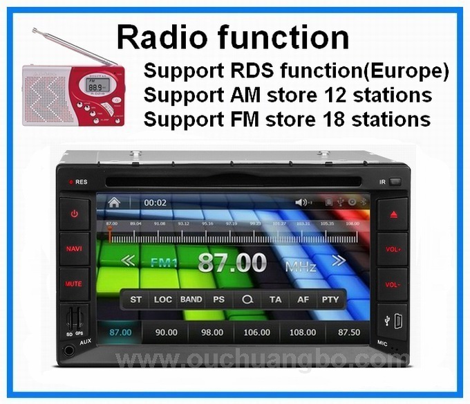 Universal car radio with bluetooth RDS gps smart TV media player OCB-2615