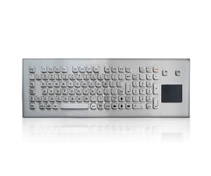 China Metal Stainless Steel Industrial Keyboard With Touchpad For Kiosk wholesale