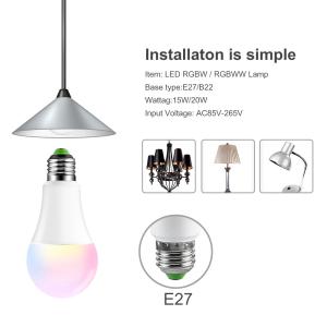 China 500LM Alexa Enabled Light Bulbs Bluetooth E27 Wifi Smart Light Bulb SMD5050 wholesale