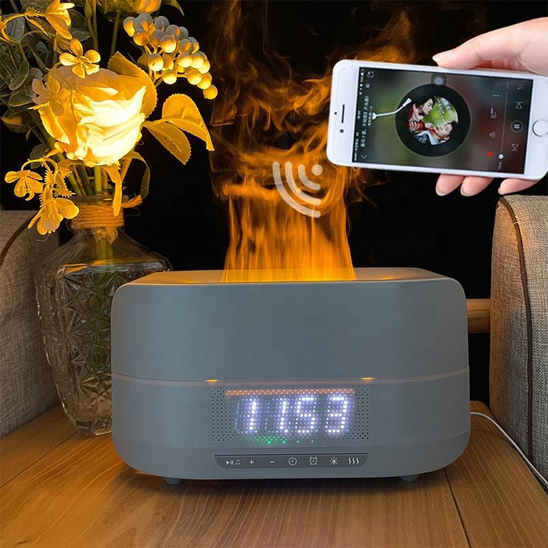 HOMEFISH DC 24V Night Light Flame Effect Humidifier With Bluetooth