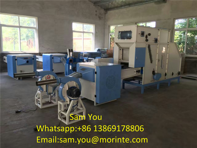 Polyester opening machine pillow filling machine with auto loosen part high capacity
