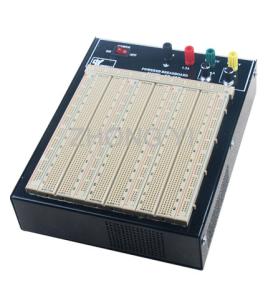 China ABS Plastic Brown Powered Breadboard 50000 Times Contact Life wholesale