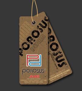 China Offset Printing PVC Hang Tag / Hole hang clothing tags with ribbons wholesale