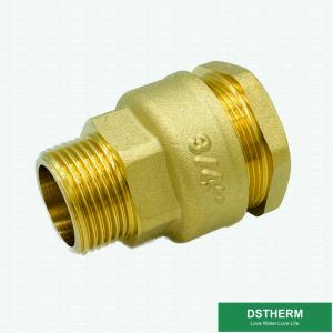 China Brass Color Ball Valve Male Threaded Fittings Customized Weight 1/2' wholesale