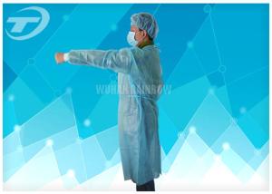 China Non Woven Protective Spunbonded Disposable Isolation Gowns Polypropylene 120*140cm wholesale