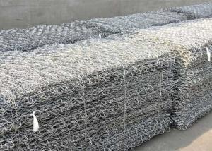 China Galvanized 80mmx100mm Gabion Wire Mesh Stone Retaining Wall Cages wholesale