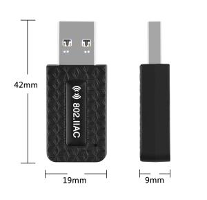 China 400Mbps 2.4 GHz USB Wifi Dongle XHT6B14 Realtek 8812BU wholesale