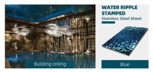 China 201 304 316 Water Ripple Stainless Steel Plate With Holes Stamped Sheet wholesale
