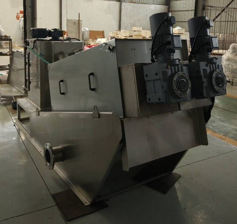 Water Treatment Sludge Separator Supply Dewatering Screw Press From Top